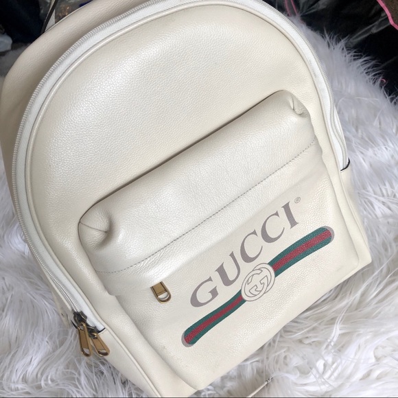 Gucci White Print Backpack - Picture 5 of 16
